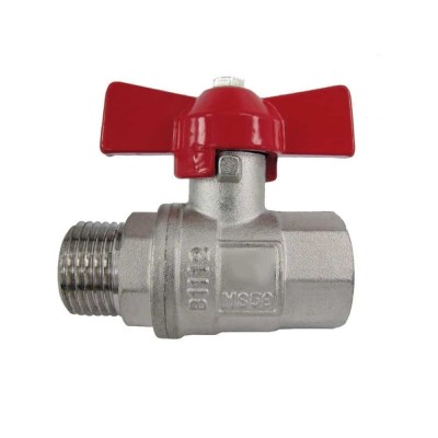 Robinet sferic alama 1 1/4 inch, cu maner fluture PN25 foto