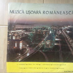 muzica usoara romaneasca disc vinyl 10" selectii muzica pop usoara EDD 1216 VG