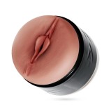 Masturbator Dublu Crushious Lamar, Vagin si Anus, TPE, Natural, 9 cm
