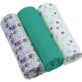 BabyOno Diaper Super Soft scutece textile Mint 70 &times; 70 cm 3 buc