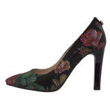 Pantofi dama, din piele naturala, Botta, 428-01F-05, multicolor