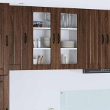 vidaXL Dulap suspendat de bucătărie Stejar &icirc;nchis 80 x 31 x 80 cm 885072