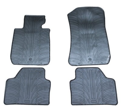 Set covorase auto din cauciuc BMW X1 (E84) 2009-05.2015, Negru, Gledring, 4 buc. foto