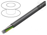 Cablu LiYY 12x22AWG neecranat 300V gri &icirc;nchis