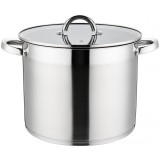 Oala din inox Grunberg, 7 l, 22 cm, capac din sticla