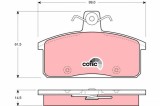 TRW GDB3202 COTEC set placute frana,frana disc