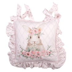 Set 4 fete perna scaun bumbac Iepuras 40x40 cm