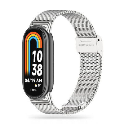 Curea Tech-Protect Milaneseband pentru Xiaomi Smart Band 8/8 NFC Argintiu foto