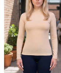 Bluza damă tip maletă din bumbac cu elastan, Slim Fit - Confort și stil pentru orice ocazie - XS - Bej