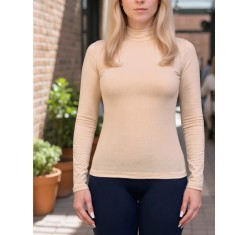 Bluza damă tip maletă din bumbac cu elastan, Slim Fit - Confort și stil pentru orice ocazie - S - Bej
