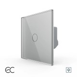 Cumpara ieftin Intrerupator touch cu variator Livolo din sticla, ZigBee EC, gri