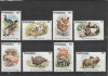 Rwanda 1978-Fauna,Animale domestice,serie 8 valori,dantelate,MNH,Mi.966-973, Nestampilat