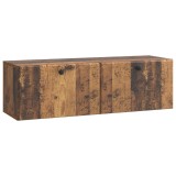 vidaXL Oglindă TV montată pe perete Lemn vechi 98 x 31 x 30 cm 899243