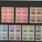 RO - FISCALE - POSTALE MIHAI 1943/1944 - BLOC DE 4 MNH