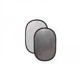 Blenda ovala 2in1 white-silver 150x200cm