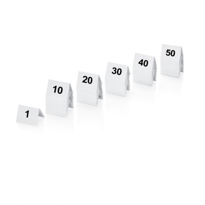 Set 50 numere masa plastic, 1-50 foto