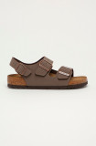 Birkenstock sandale de piele Milano 634503-Mocca