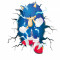 Sticker decorativ cu Sonic, 80 cm, 1119STK