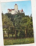 bnk cp Castelul muzeu Bran - Vedere - uzata - marca fixa