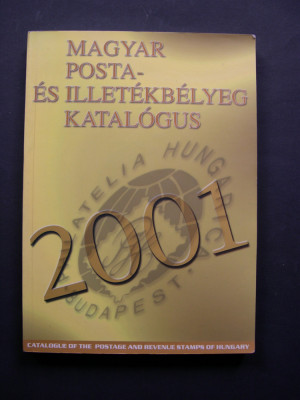 Catalogul timbrelor (marcilor postale) din Ungaria, anul 2001 foto