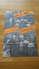 Am o idee afis / poster cinema vintage original foto