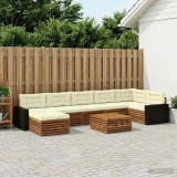 Cumpara ieftin Set de canapele de exterior 8 buc. 7-Locuri Natural si Crem