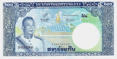 Bancnota Laos 200 Kip (1963) - P13b UNC foto