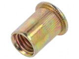 Piuliță nit M12 oțel 14,8mm montaj 22mm cap plat