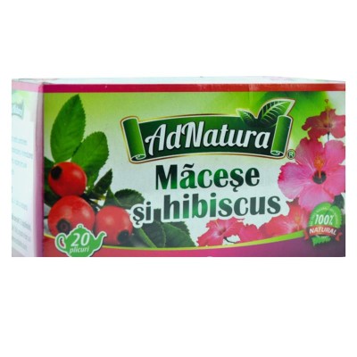 Ceai Macese si Hibiscus 20dz Adserv foto