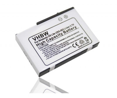 Acumulator VHBW pentru Nintendo DS Lite, 1000mAh, 3.7V, Li-Ion - RESIGILAT foto