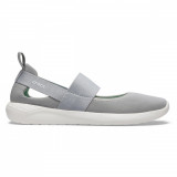 Pantofi Crocs Women&#039;s LiteRide Mary Jane Gri - Light Grey/White