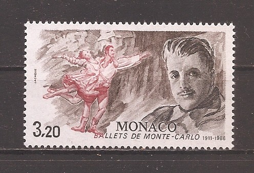 Monaco 1986 - Cea de-a 75-a aniversare a Noii Companii de Balet Monte Carlo, MNH