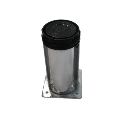 Picior din inox pentru pat, 42 x 80 mm foto
