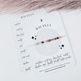 Bratara Zodia Balanta cu 9 cristale naturale si otel inoxidabil auriu