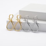 Cumpara ieftin Cercei Toarta din Argint 925 , zEternity Knot, , Design Minimalist cu Nod