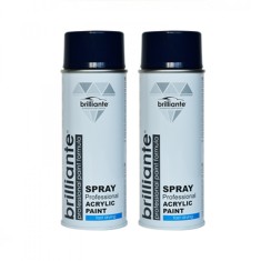 Pachet 2 x Vopsea Spray Brilliante Albastru Cobalt RAL 5013 400 ml