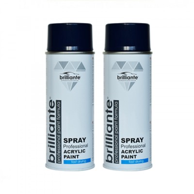 Pachet 2 x Vopsea Spray Brilliante Albastru Cobalt RAL 5013 400 ml foto