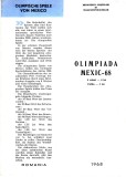 TSV - PLIANT DE PREZENTARE, OLIMPIADA MEXIC-68, 1968 LP 680