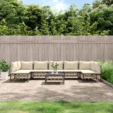VidaXL Set mobilier de grădină cu perne, 8 piese, antracit, poliratan 3186794