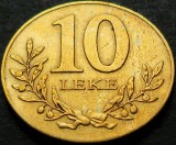 Moneda 10 LEKE - ALBANIA, anul 1996 * cod 3439