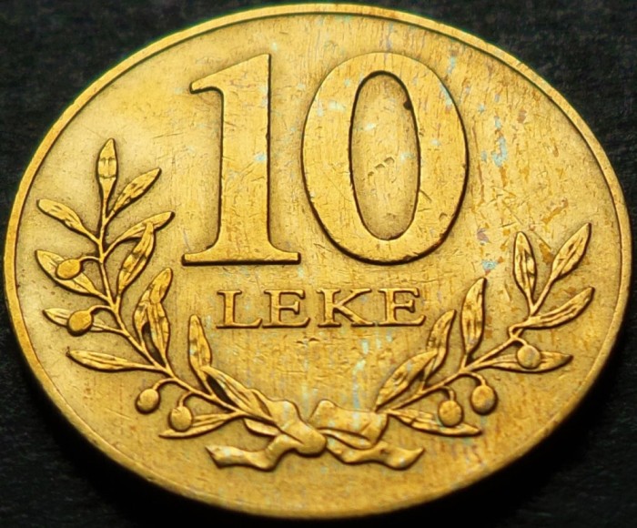Moneda 10 LEKE - ALBANIA, anul 1996 * cod 3439