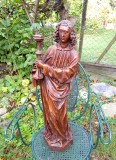 Statueta veche religioasă &icirc;nălțime 80 cm