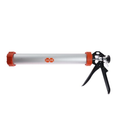 Pistol cilindric pentru aplicare silicon tip salam, 600 ml, Holzer XY-503, aluminiu + otel foto