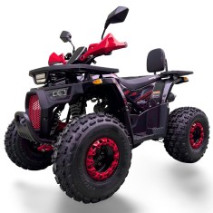 Atv 125cc Mini Rocket Hunter II 8&amp;quot; semi-automat 4T benzina rosu