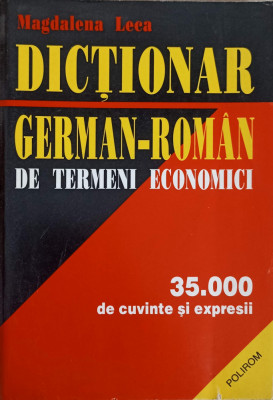 DICTIONAR GERMAN-ROMAN DE TERMENI ECONOMICI-MAGDALENA LECA-149356 foto