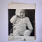 Fotografie dimensiune 6/9 cm cu bebeluș din Italia &icirc;n 1941