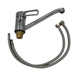 Baterie Bucatarie Roval EL06 Pipa Lunga Finisaj Cromat Alama Cartus 40mm Aerator Perlator Montare Chiuveta