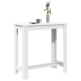 vidaXL Masă de bar, alb, 102x50x103,5 cm, lemn prelucrat 854409
