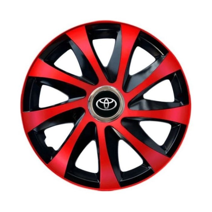 Set 4 capace roti Drift extra red R16 pentru gama Toyota