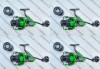 SET 4 Mulinete Feeder Robinhan IMPACT SP4000 tambur long cast 10 rulmenti, Baitrunner, Diamant Alb